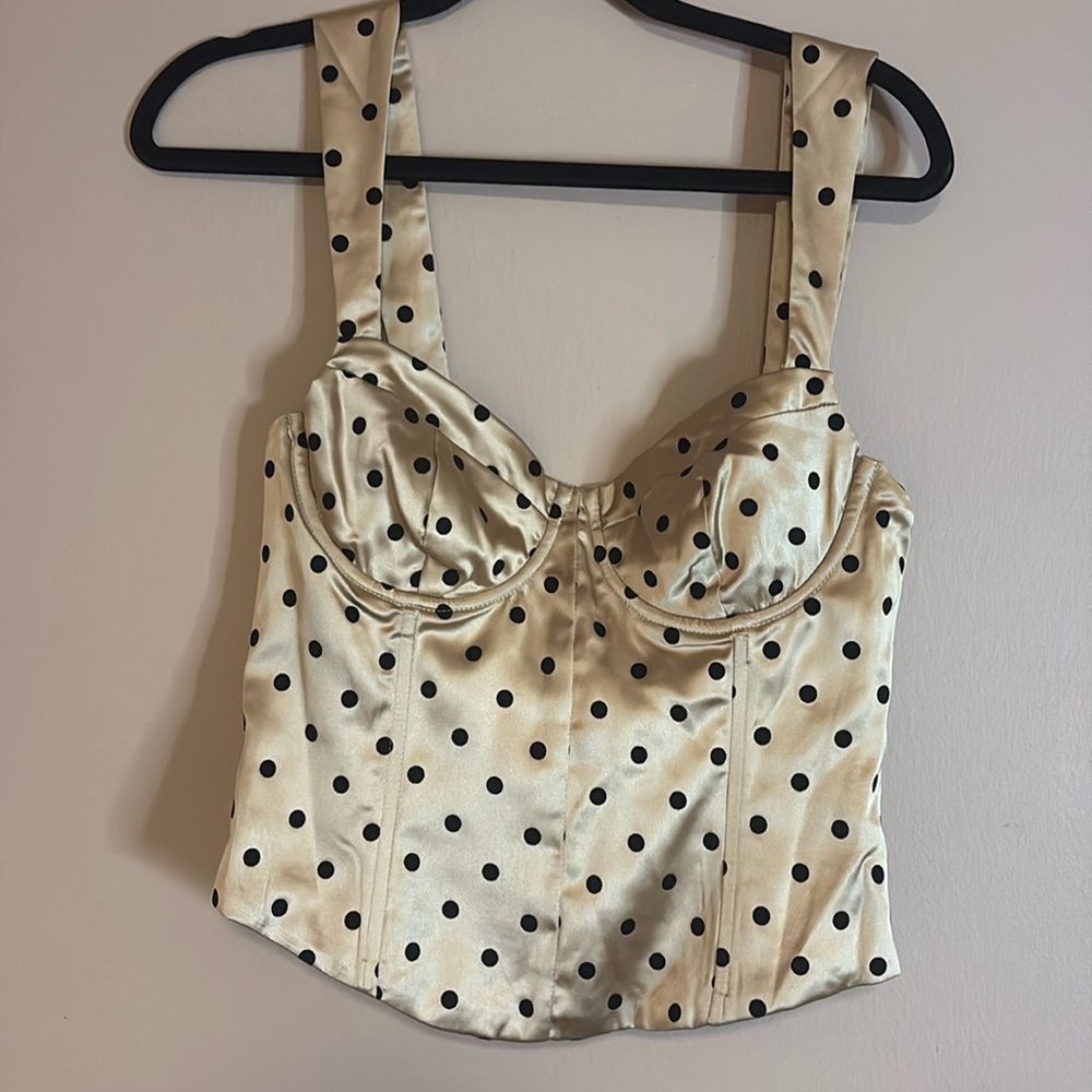 Brand new More To Come Polka Dot corset